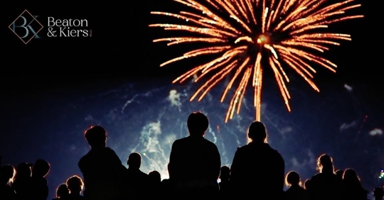 people watching fireworks july fourth